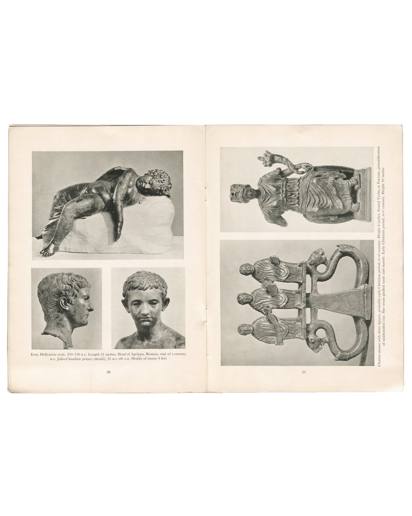 Interior spread, pages 28–29. Renaissance bronzes including Venus figures by Bologna and Sansovino.