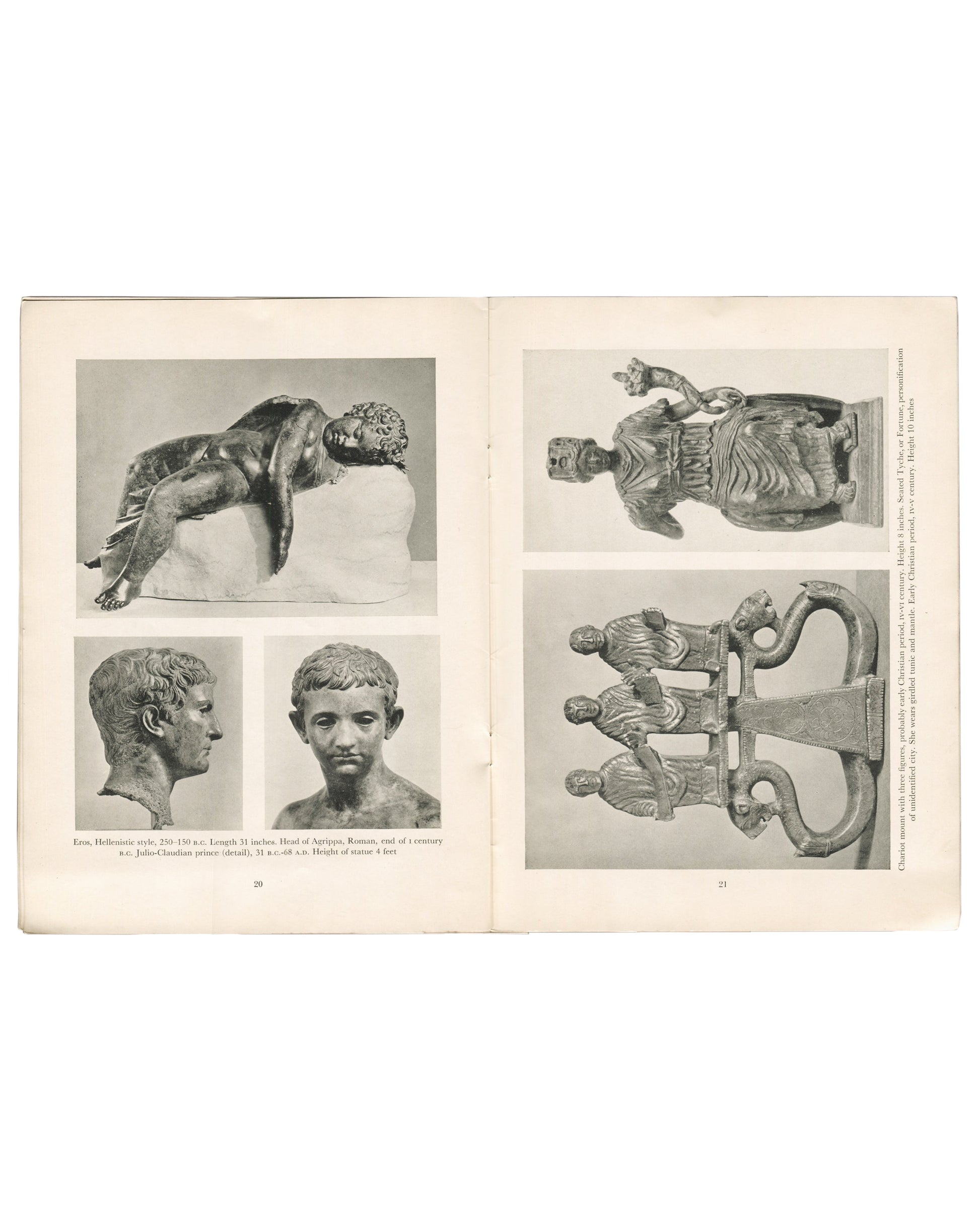 Interior spread, pages 28–29. Renaissance bronzes including Venus figures by Bologna and Sansovino.
