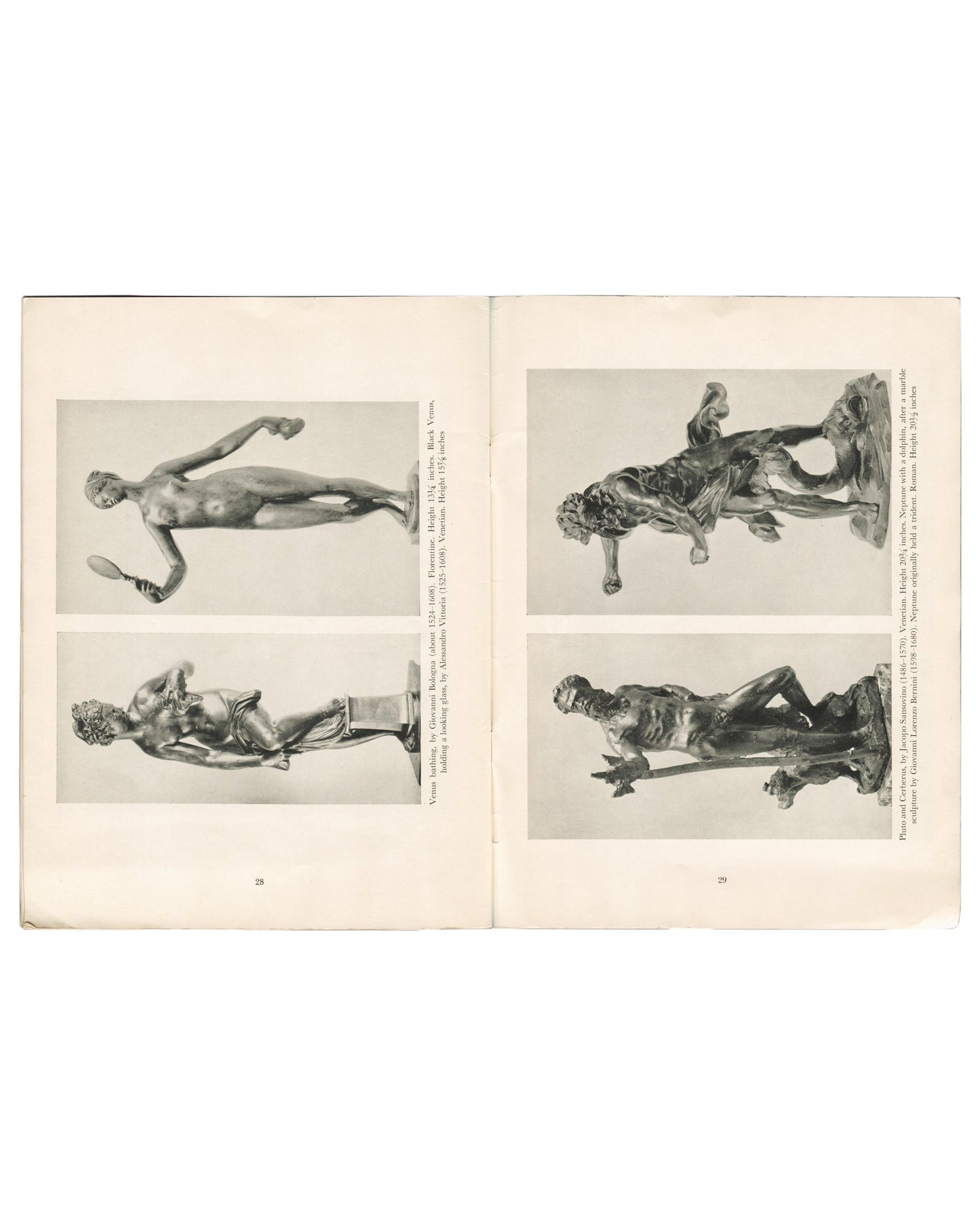 Title page spread. Small Sculptures in Bronze: A Picture Book. Metropolitan Museum of Art, New York, 1950.