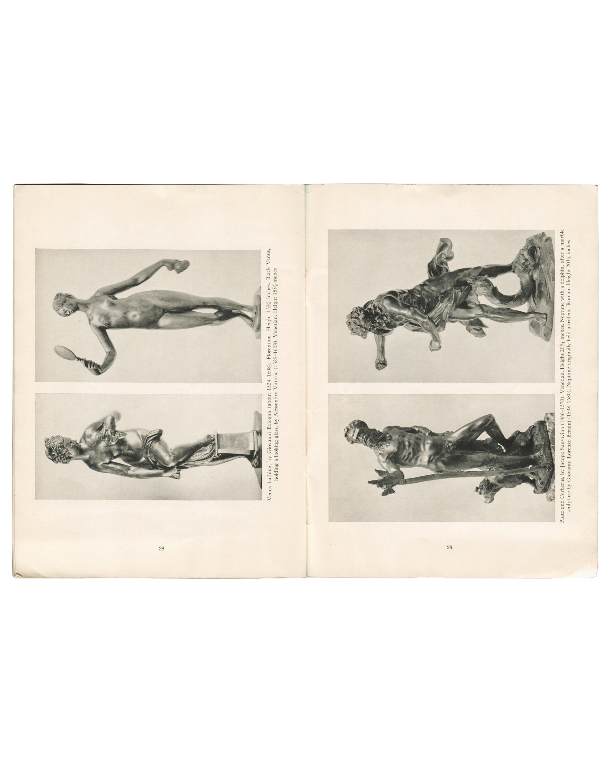 Title page spread. Small Sculptures in Bronze: A Picture Book. Metropolitan Museum of Art, New York, 1950.
