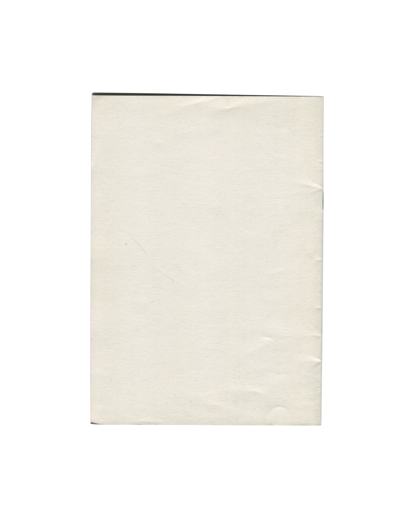 Jonathan Monk, Selected Meetings Selected, 2008, artist's book, reverse, plain pale wrapper