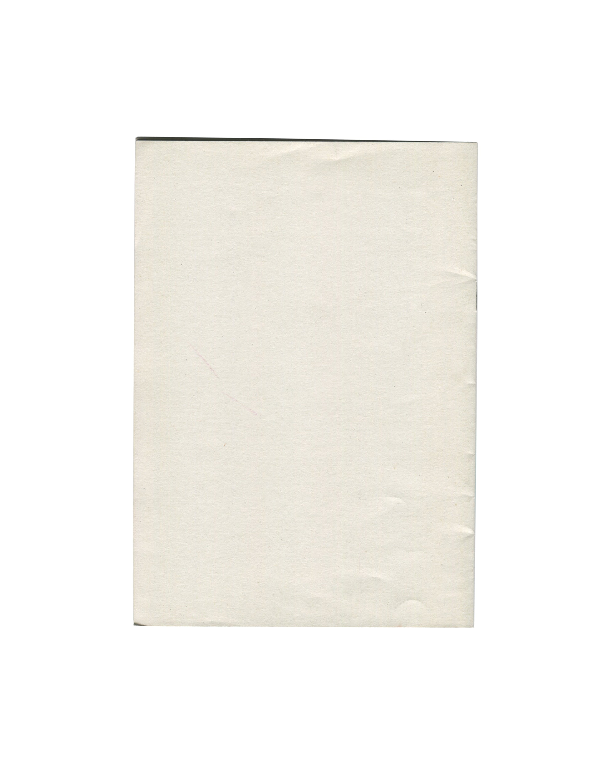 Jonathan Monk, Selected Meetings Selected, 2008, artist's book, reverse, plain pale wrapper
