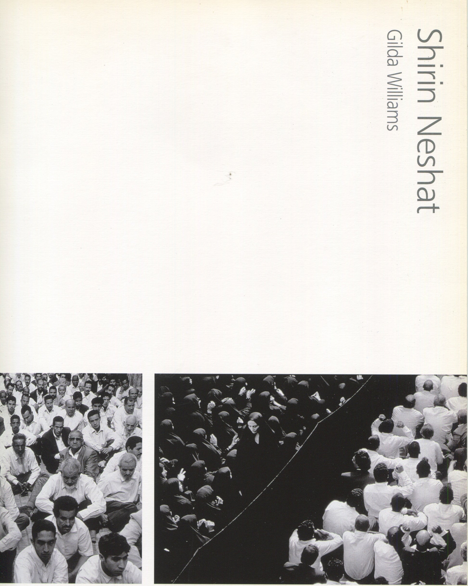 Shirin Neshat, Serpentine Gallery exhibition guide, 2000, front cover, Rapture still, chadors on beach 