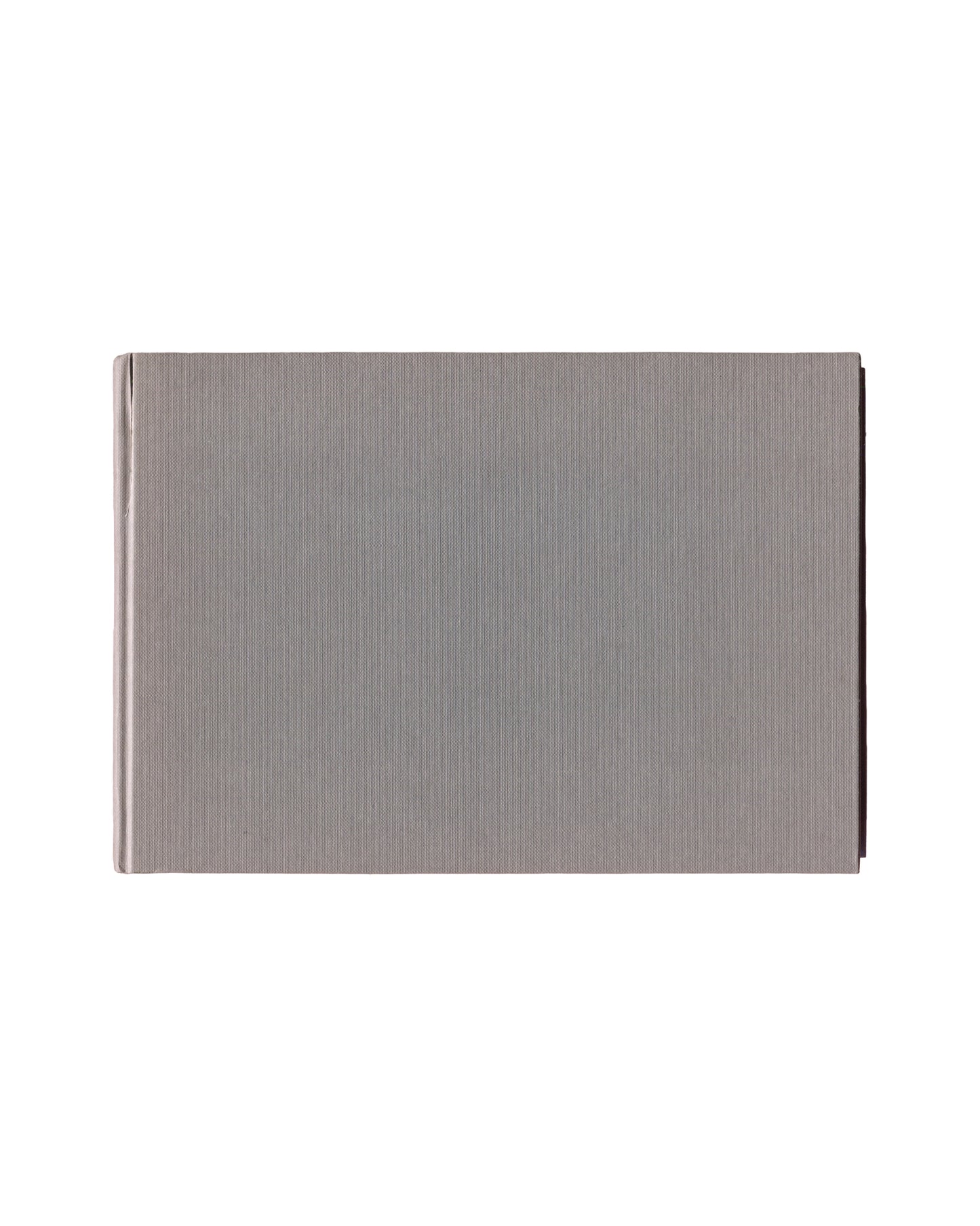 Gina Pane, John Hansard Gallery / Arnolfini 2002, back cover, plain grey-mauve cloth boards, no text 