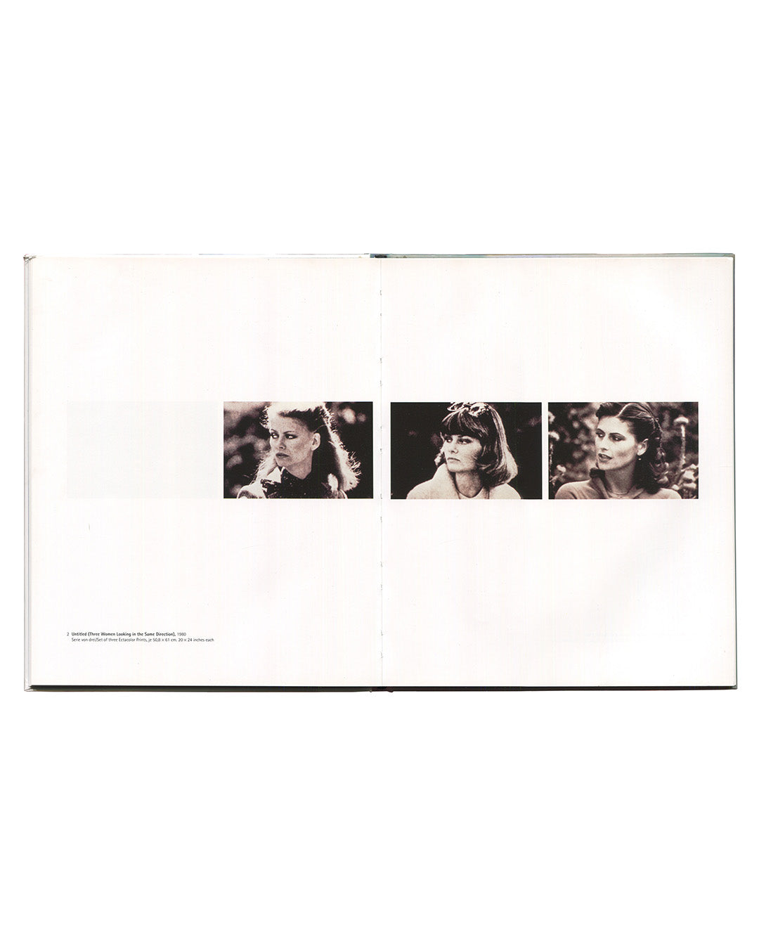 Richard Prince, Photographien 1994, interior, Untitled (Three Women Looking in the Same Direction) 1980, three b&w portraits 