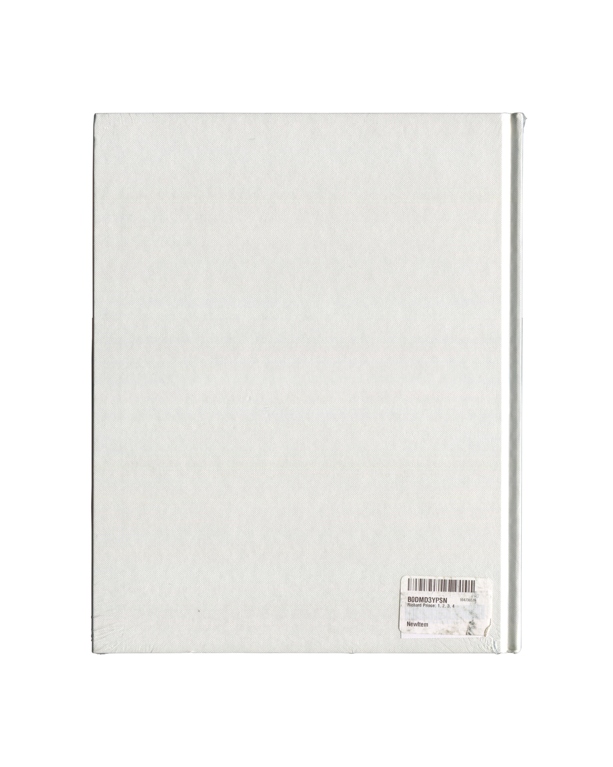 Richard Prince, 1 2 3 4, Fulton Ryder 2025, back in shrinkwrap, plain white cloth boards, original stock label lower right 