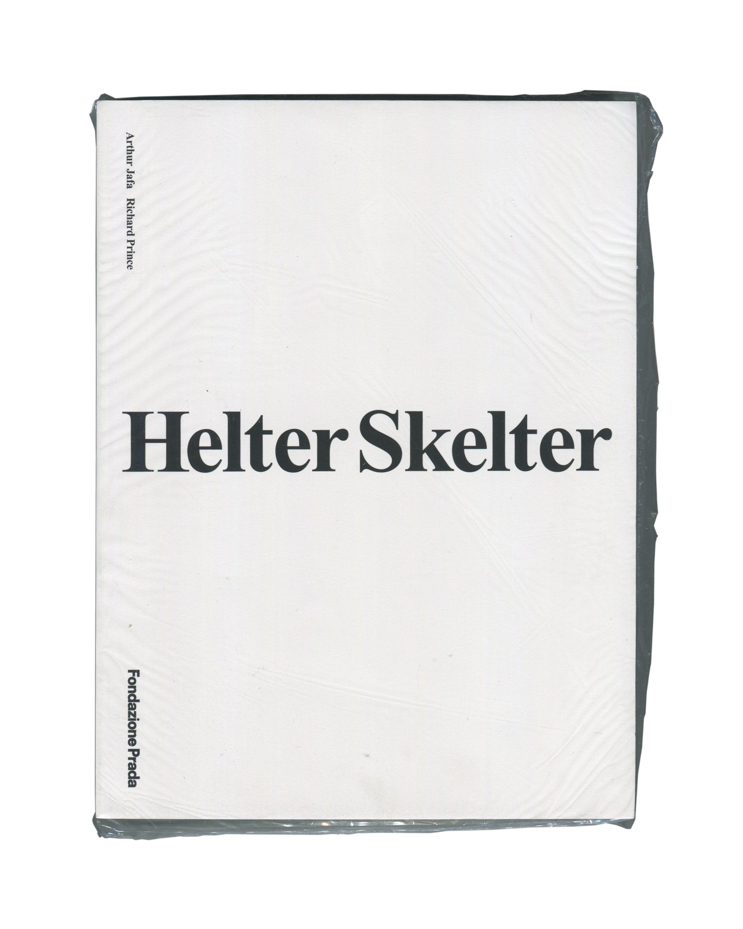 Arthur Jafa and Richard Prince, Helter Skelter, Fondazione Prada 2026, front in shrinkwrap, black packaging, serif title 