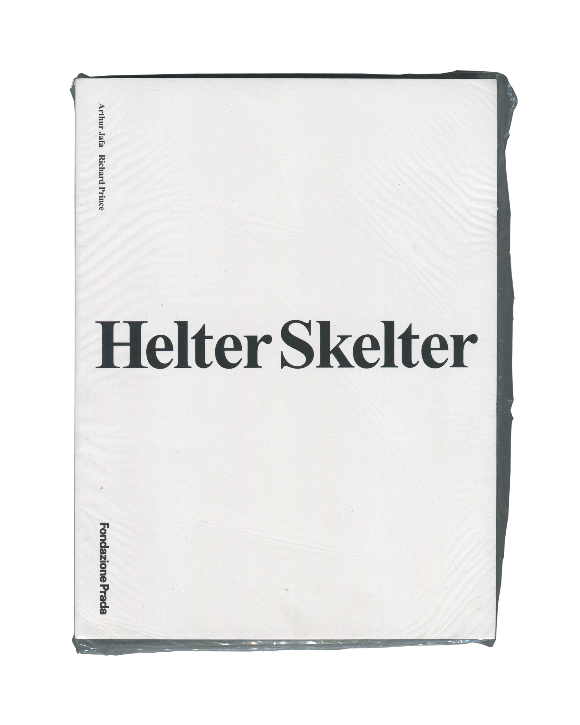Arthur Jafa and Richard Prince, Helter Skelter, Fondazione Prada 2026, front in shrinkwrap, black packaging, serif title 