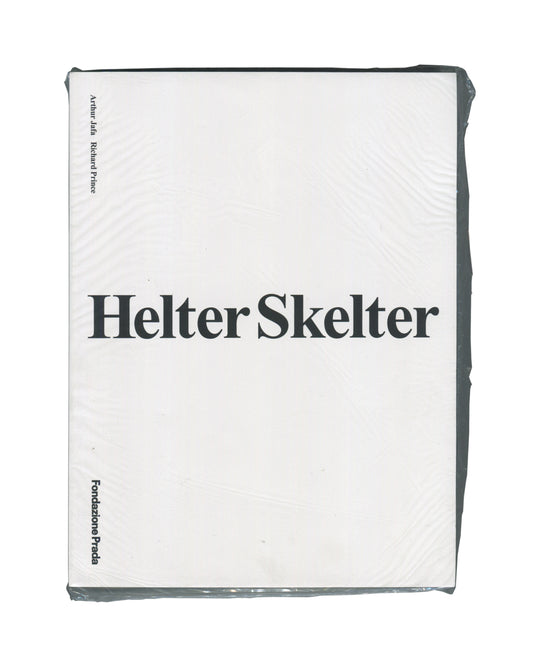 Arthur Jafa and Richard Prince, Helter Skelter, Fondazione Prada 2026, front in shrinkwrap, black packaging, serif title 