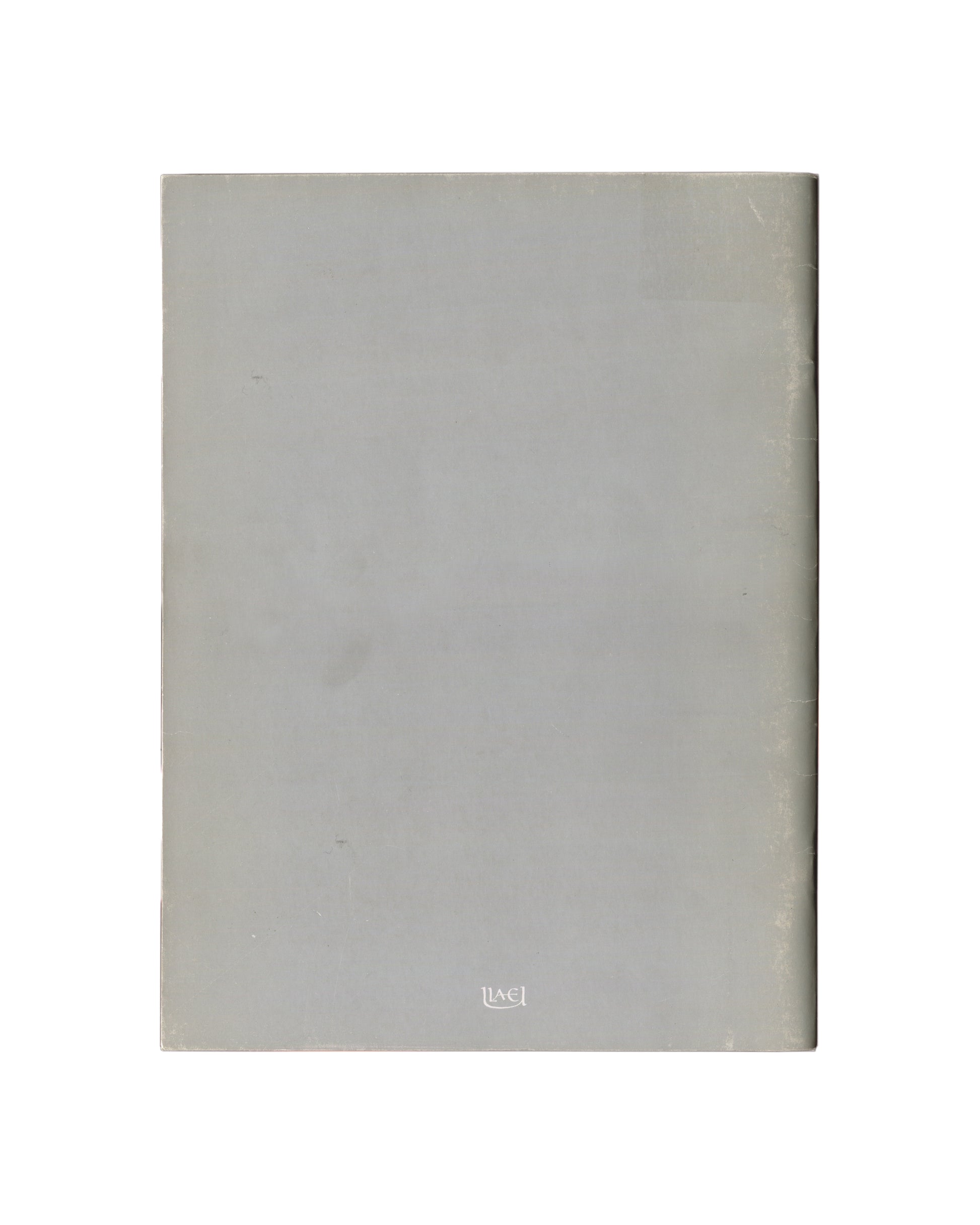 Rauschenberg, ROCI, 1990. Back cover: plain silver-grey metallic card, ULAE logo at foot. 