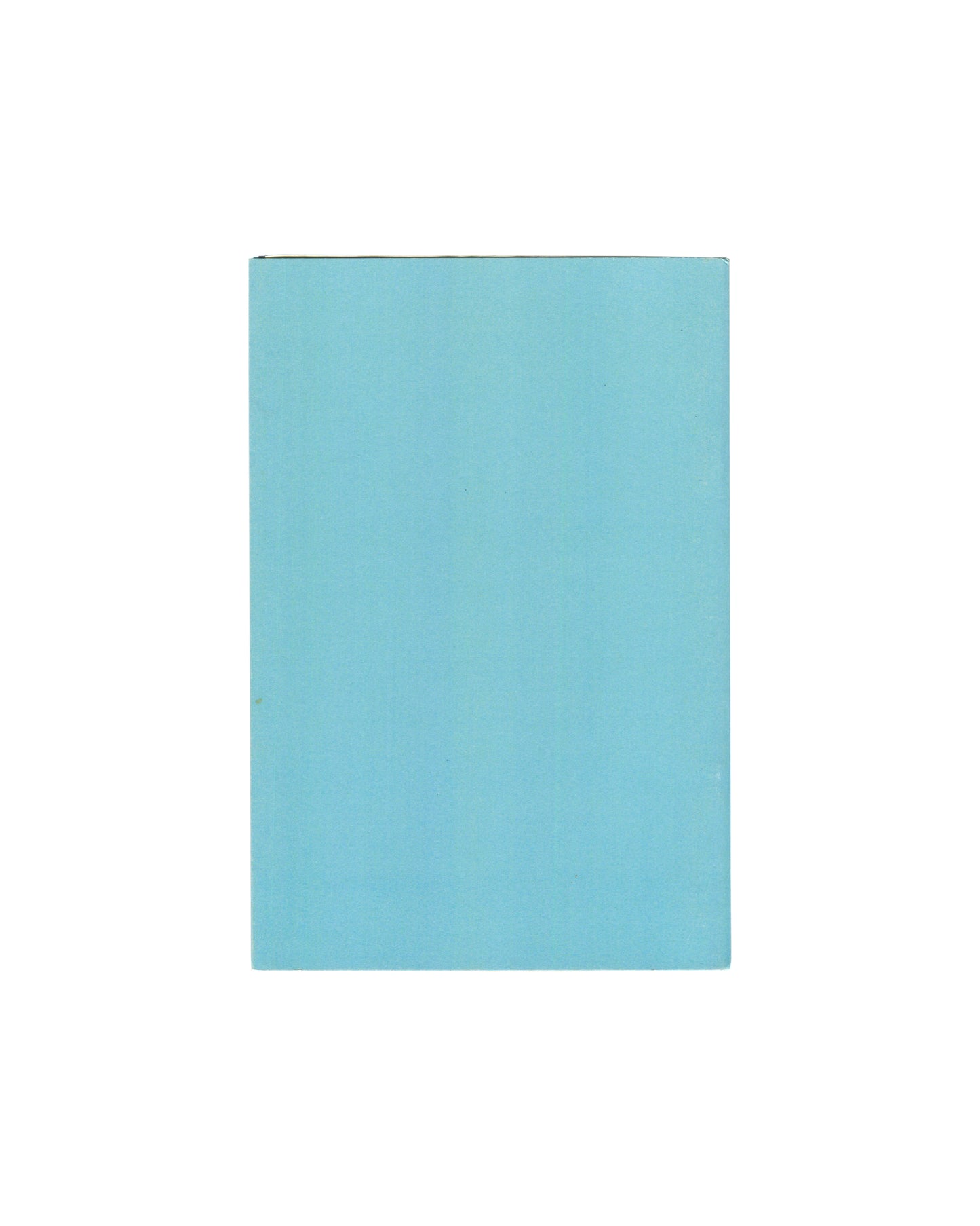 Ariana Reines, Tiffany's Poems, The Song Cave 2015, back cover: plain sky-blue, no text or image