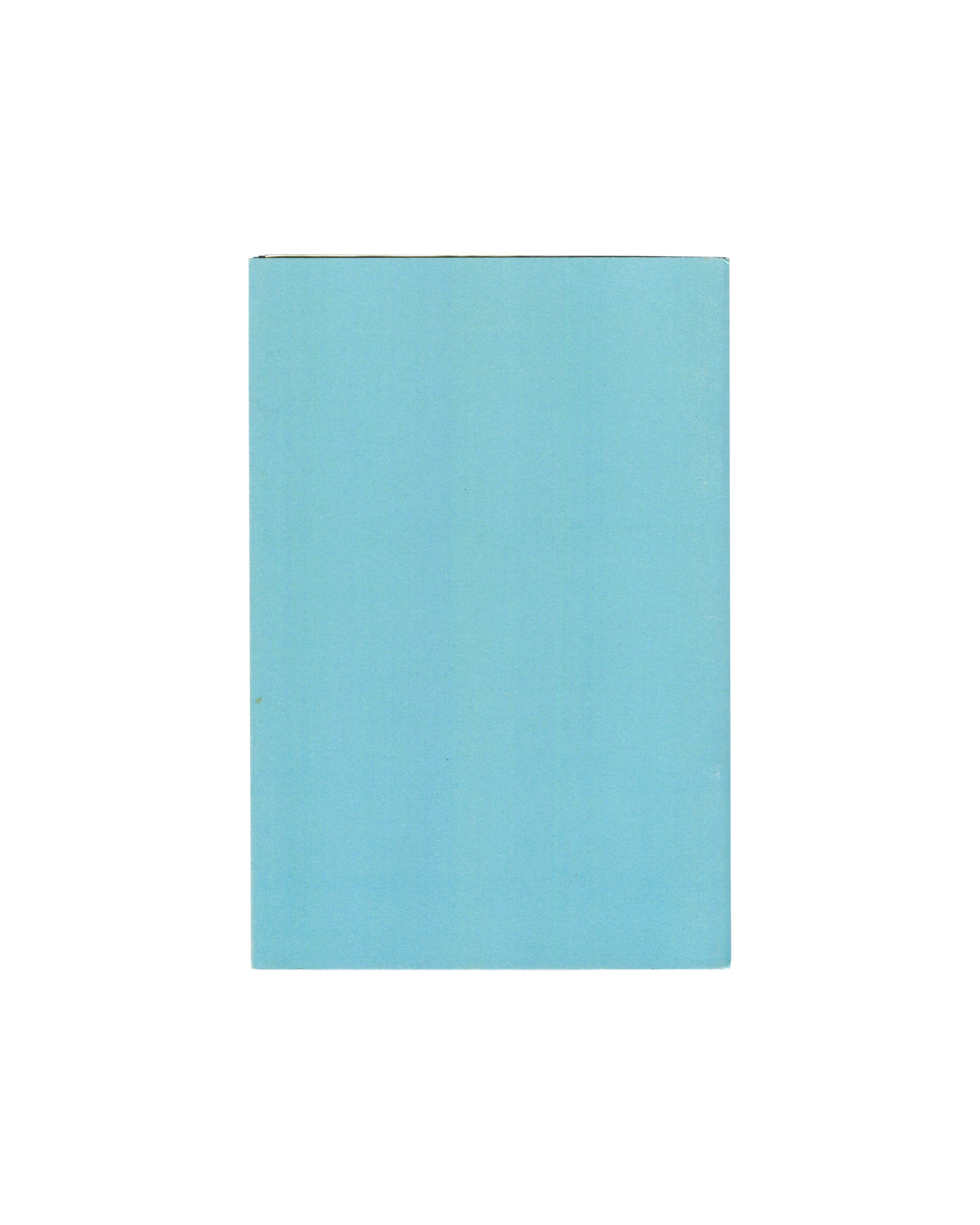 Ariana Reines, Tiffany's Poems, The Song Cave 2015, back cover: plain sky-blue, no text or image