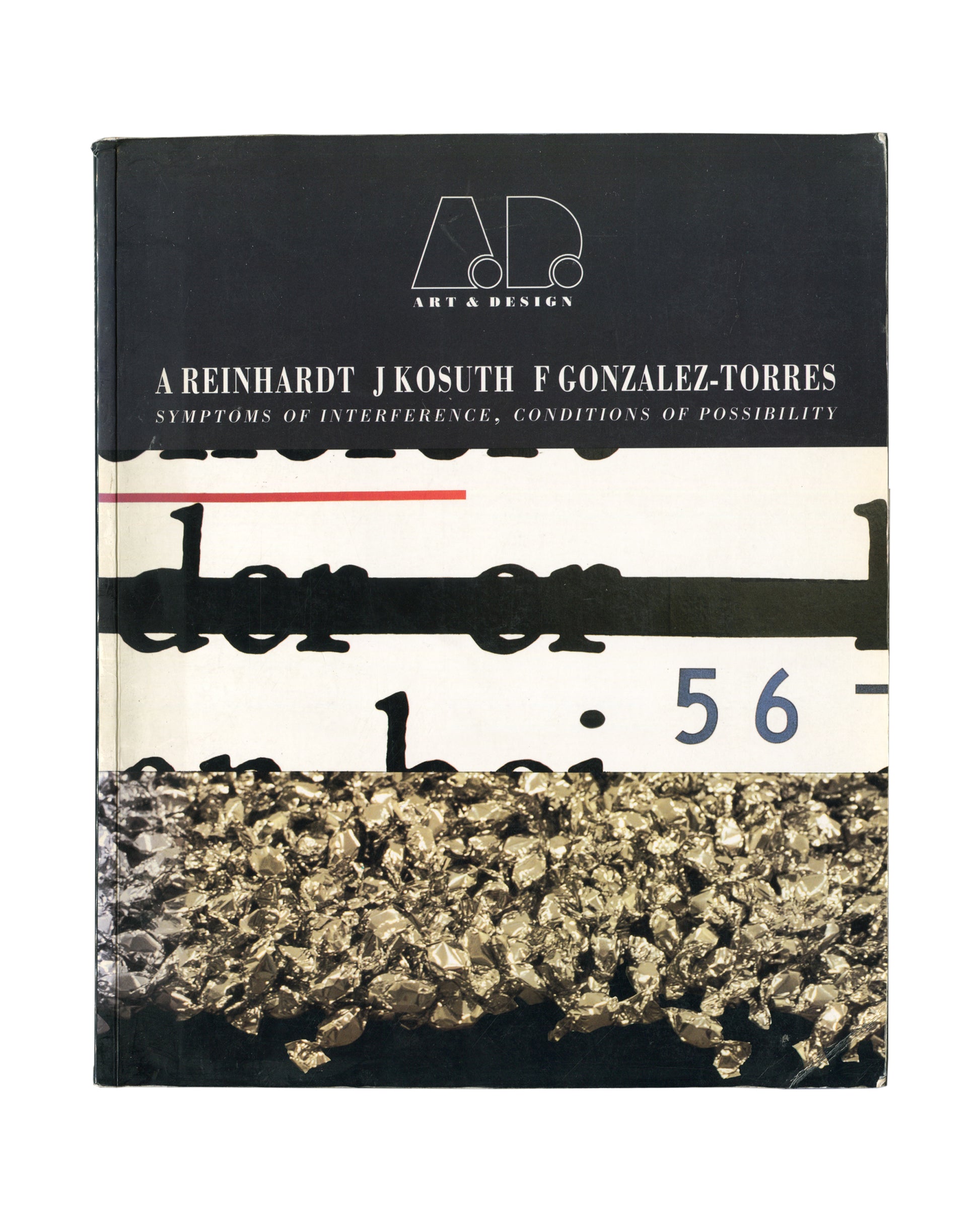 Ad Reinhardt, Joseph Kosuth, Félix González-Torres, Symptoms of Interference, Academy Editions 1994, front cover, black paper stack