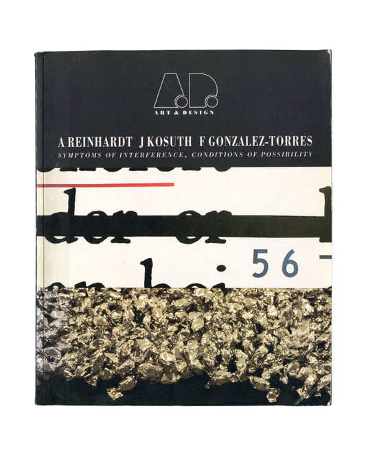 Ad Reinhardt, Joseph Kosuth, Félix González-Torres, Symptoms of Interference, Academy Editions 1994, front cover, black paper stack
