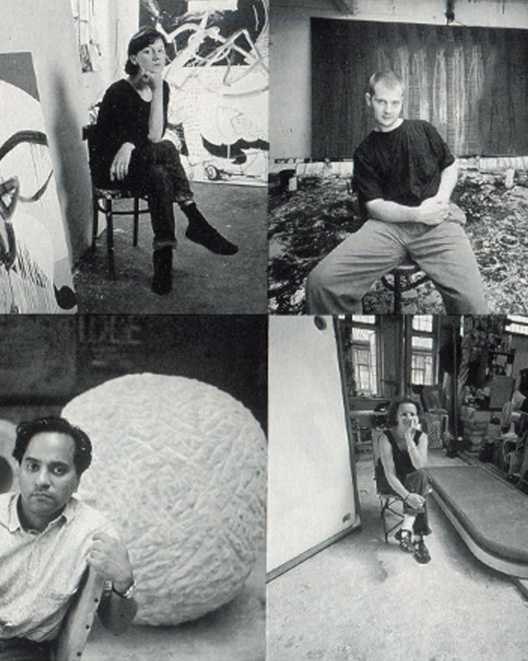 Fiona Rae, Ian Davenport, Anish Kapoor, Rachel Whiteread in their studios, frieze Issue 1