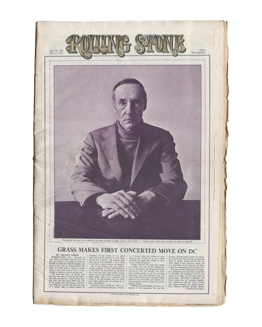 Original 1972 Rolling Stone Issue No. 108 cover, May 11, 1972, Straight Arrow Publishers, San Francisco — David Cassidy photographed by Annie Leibovitz on the cover with cover lines including Rolling Stone Interview: William Burroughs, Naked Lunch Box: The Business of David Cassidy, Tammy Wynette, and True Dope Tales: The Promoter was a Narc