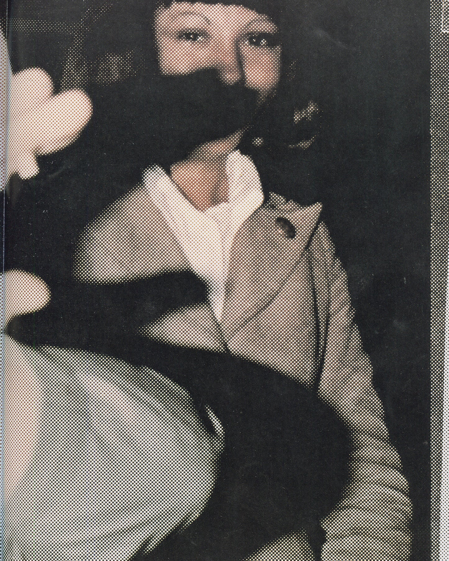 Katharina Sieverding, Grossfotos I–X, 1977, interior: fragmented flesh-toned forms and cropped eyes, heavy halftone offset print