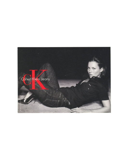 Mario Testino — Kate Moss for Calvin Klein Jeans — Max Racks Promotional Postcard, c.2000