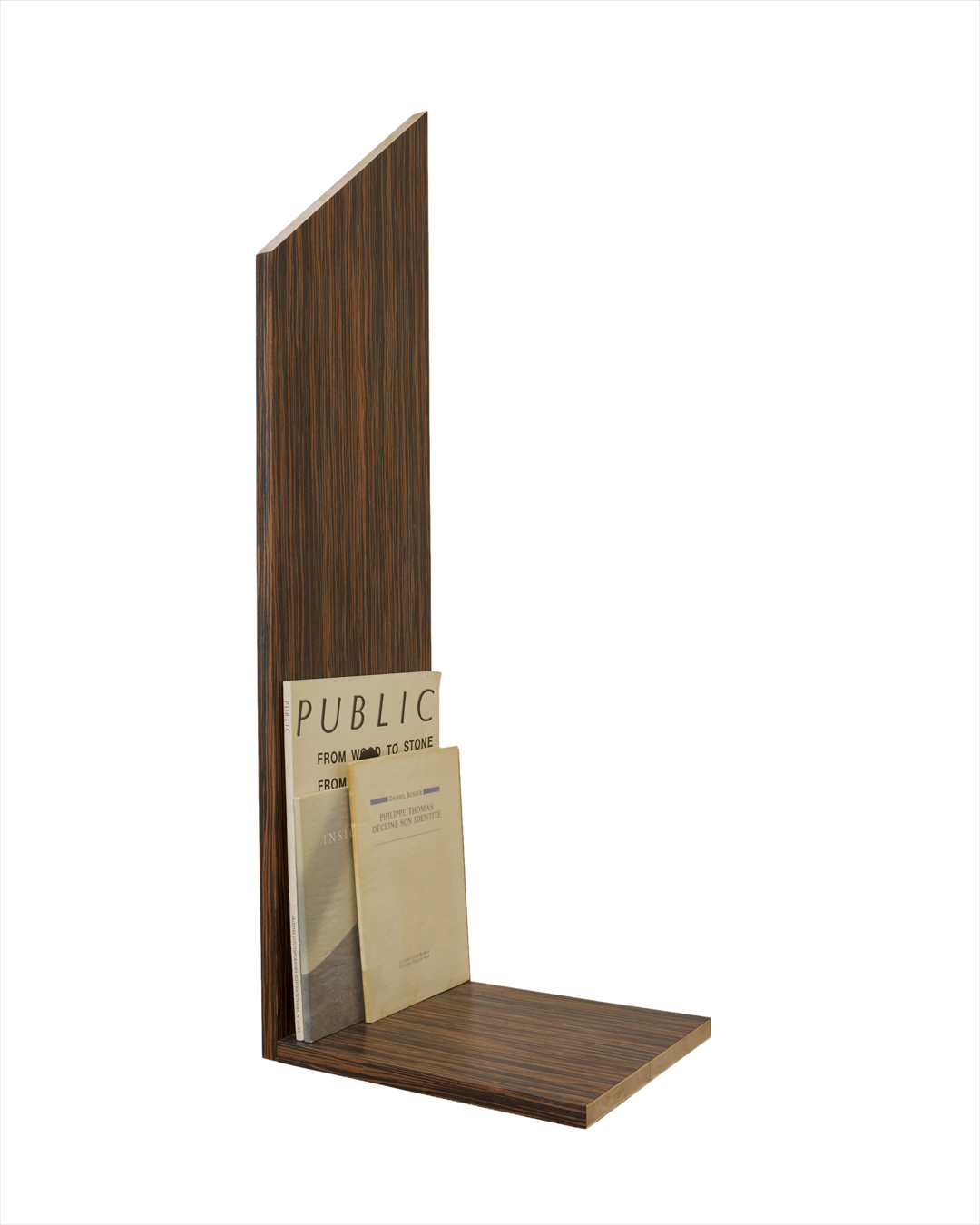  James Mullord, Bookshelf, Publications, displaying publications including PUBLIC against a white background.