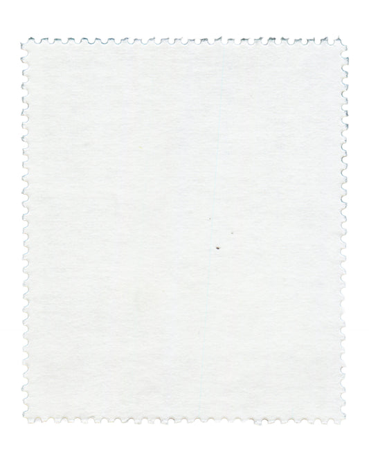 Franz West commemorative postage stamp, Austria 2013, verso, ungummed